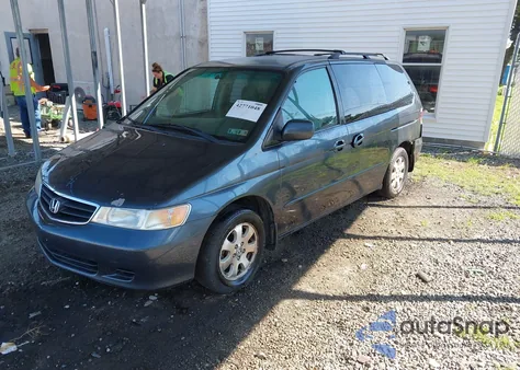 2004 Honda Odyssey Ex from USA, damaged, VIN 5FNRL186X4B133904